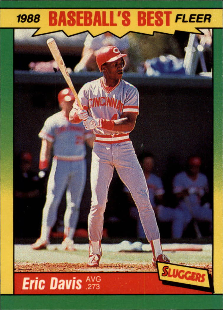1988 Fleer Sluggers/Pitchers Baseball Cards    010      Eric Davis